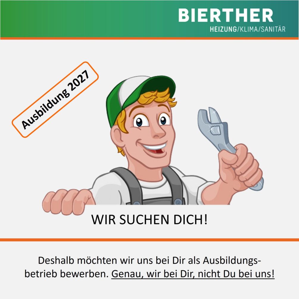 Ausbildung Anlagenmechaniker SHK 2027