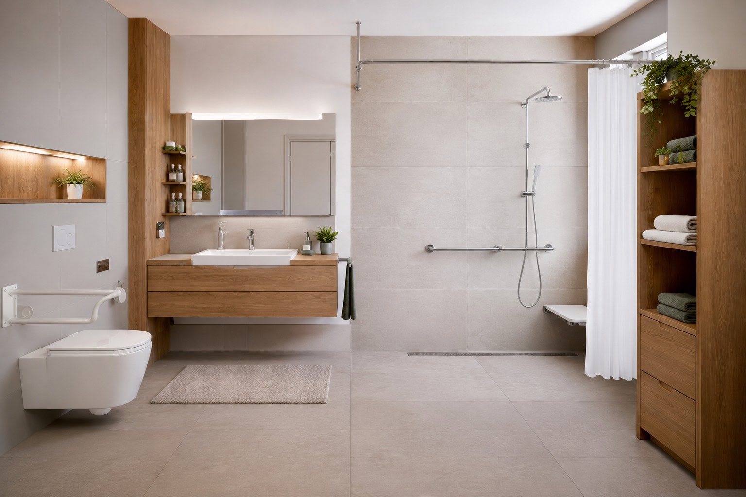 Behindertengerechtes Badezimmer