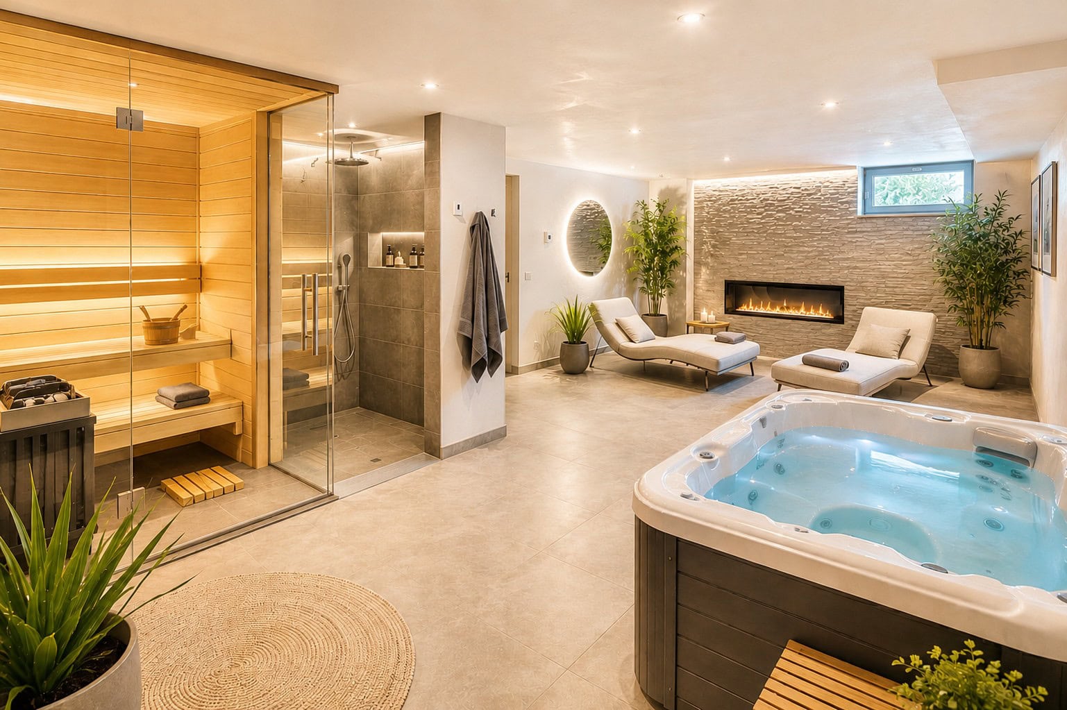 Wellnessbereich Moderner Wellnessbereich für Ihr Zuhause in Heidelberg